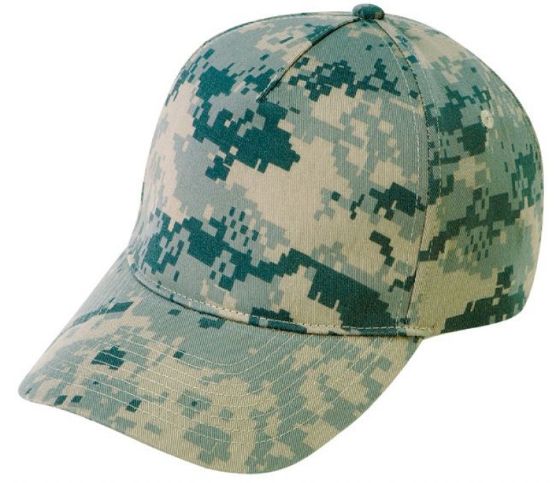 DM75922 - Digital Poly-Cotton Camo Cap w/ Velcro Closure