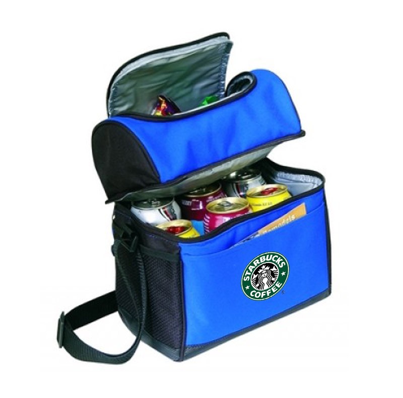LB4034   Cooler Lunch Bag Combo with Leather like Bottom