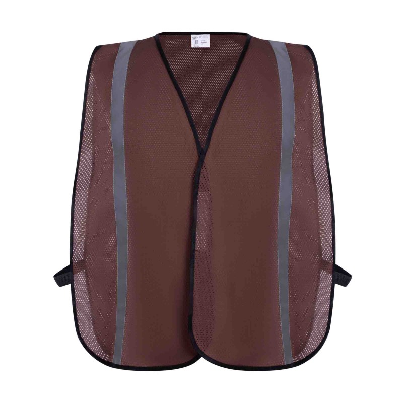 SV9112 Economy Poly Mesh Safety Vest, Non-ANSI Brown