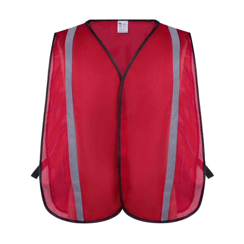 SV9140   Poly Mesh Safety Vest, Non-ANSI Red