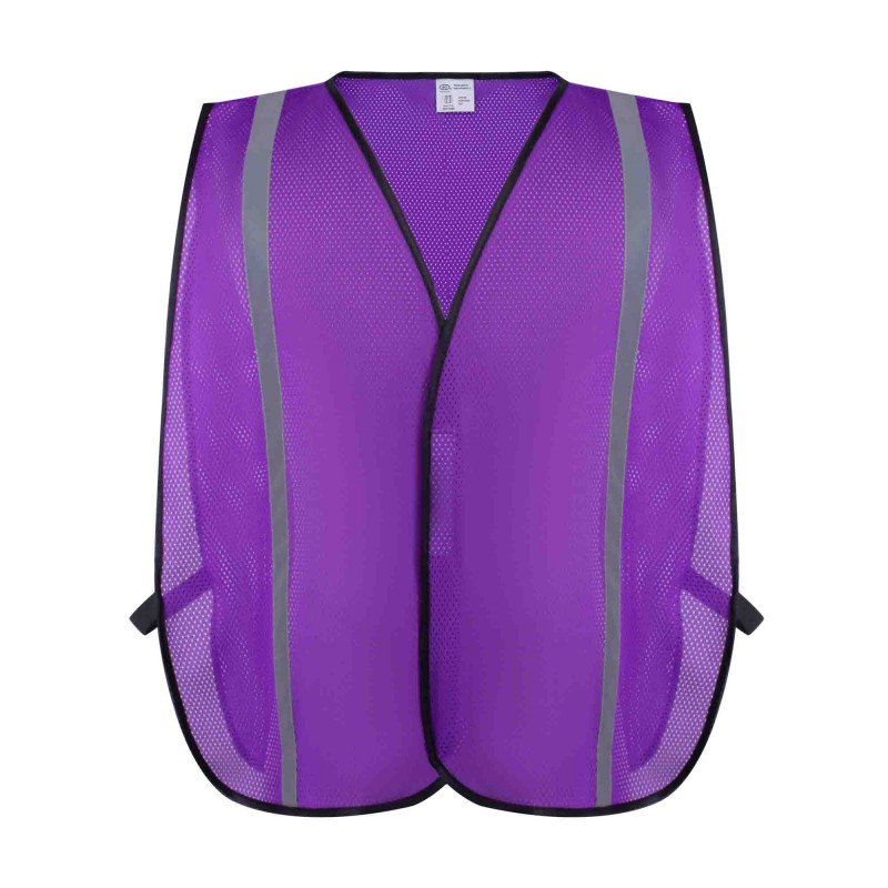 SV9190 Economy Poly Mesh Safety Vest, Non-ANSI Purple