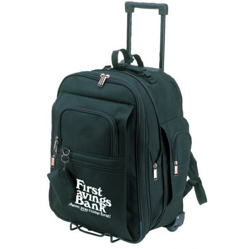 BP2047   Expandable Rolling BackPack With Coin Pouch 