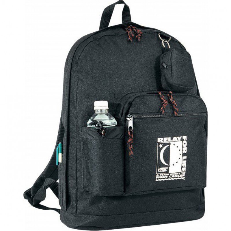 BP2057   BackPack With Bottle Holder & coin Pouch 