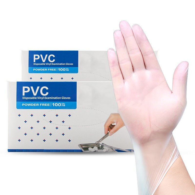 DPVCG9M - Disposable 9 mil Clear PVC Powder Free Vinyl Examination Gloves