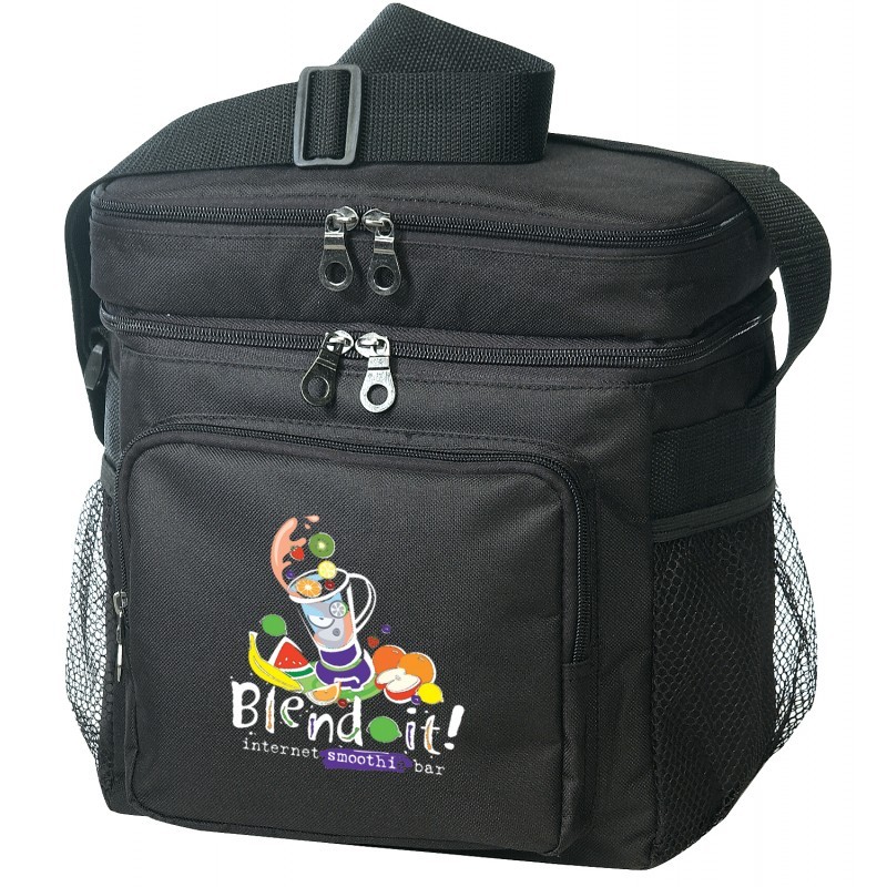 LB4062   Camper's Lunch Cooler Bag has 2 separate compartments