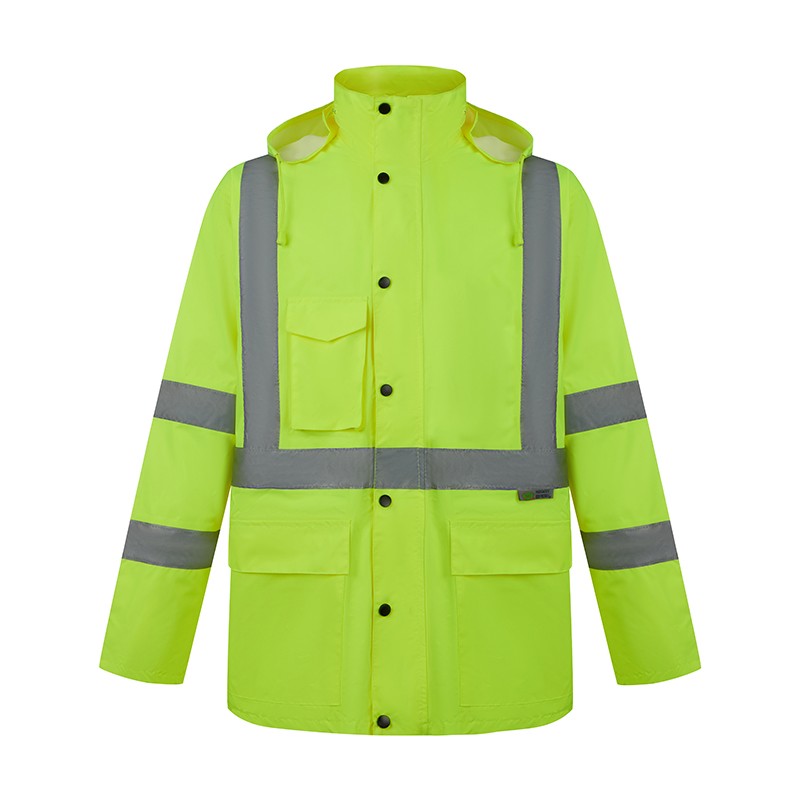 SAJ1500   Water Resistant Class 3 Rain Safety Jacket