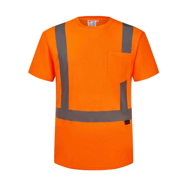 ST2000   ANSI Class 2 Safety T-Shirt Neon Orange 