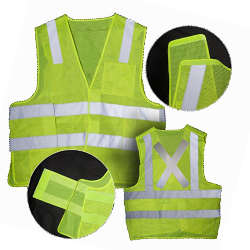 SV7500   Safety Vest with "X" Reflective On Back of Vest