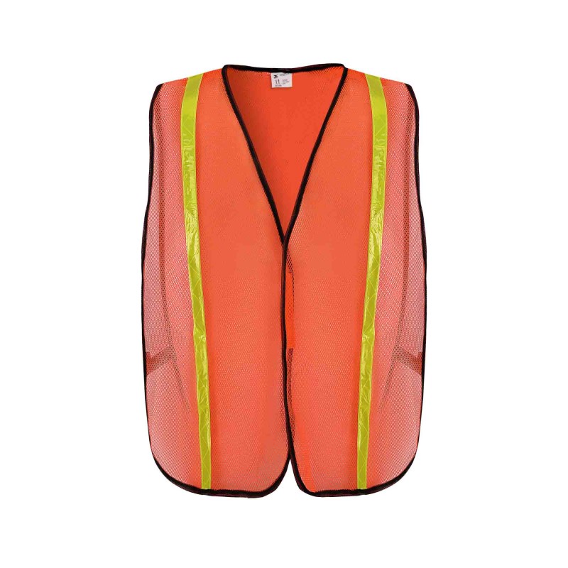 SV9400   Poly Mesh Safety Vest with 1" Wide Yellow Reflective