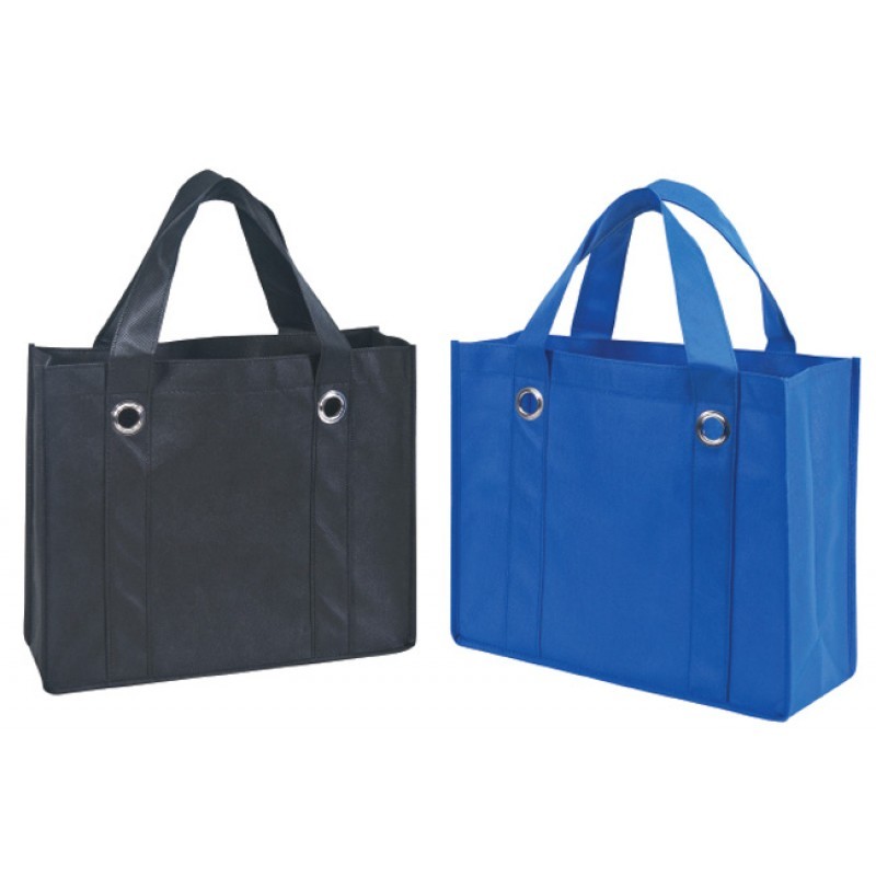 TB118   NON-WOVEN ALL PURPOSE TOTE BAG W/ FABRIC COVERED BOTTOM