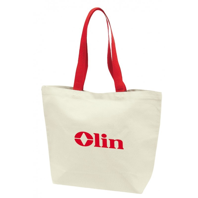 TB158   CANVAS TOTE BAG W/GUSSET & 22" HANDLE