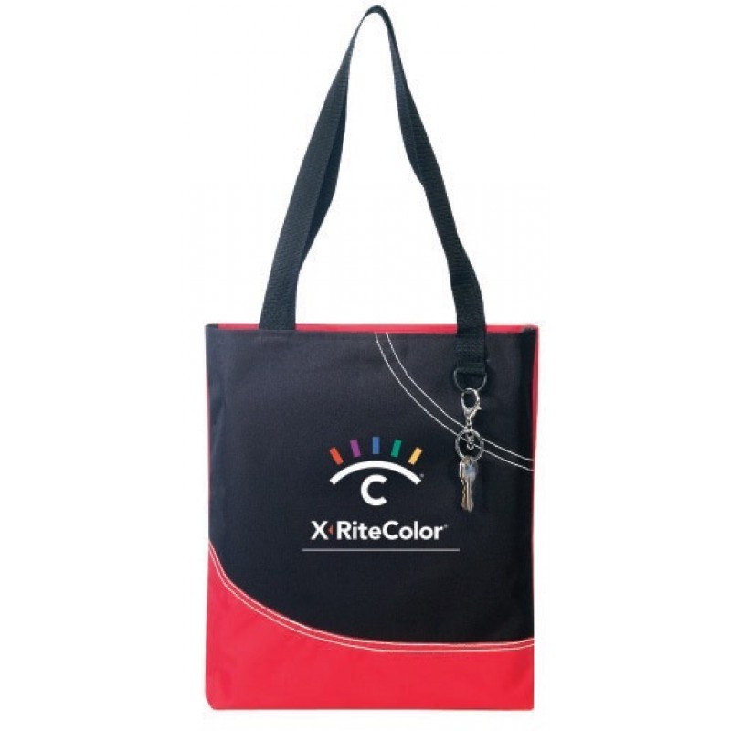 TB194   Poly Zippered Tote Bag With Key Ring