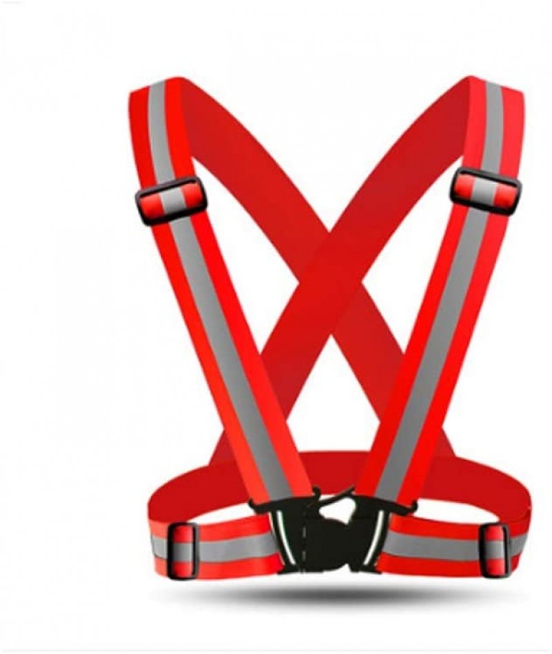 3CSVSP8140 Red Adjustable Safety Suspenders / Harness 
