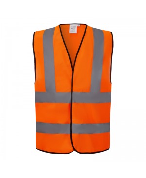 SV1210   ANSI/ISEA Class 2 Economy Safety Vest Neon Orange
