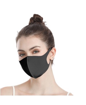 3CFM-PP300 Black Laser Cut Single Layer Breathable Reusable Face Mask