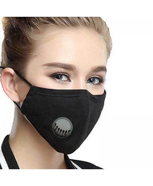 3CFM-PP750  Black 3-Ply Breathable Reusable Face Mask w/ Vent 