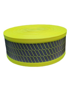 3CSEW-ST-302003 Premium Neon Green Segmented Reflective Safety Sew-On Tape