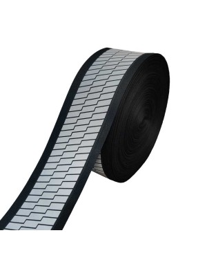 3CSEW-ST-302005 Premium Black Segmented Reflective Safety Sew-On Tape