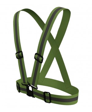 3CSVSP8130 Dark Green Adjustable Safety Suspenders / Harness 