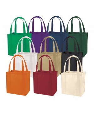 TB108   LARGE NON-WOVEN TOTE BAG W/PLASTIC BOTTOM