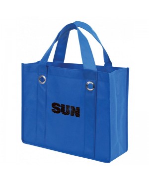 TB118   NON-WOVEN ALL PURPOSE TOTE BAG W/ FABRIC COVERED BOTTOM
