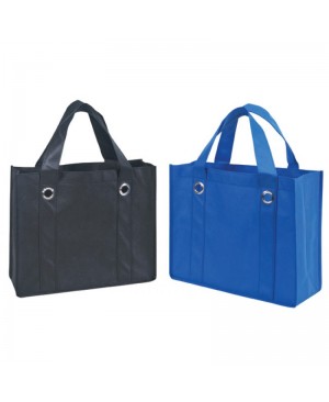 TB118   NON-WOVEN ALL PURPOSE TOTE BAG W/ FABRIC COVERED BOTTOM