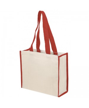 TB144   Large Grocery Canvas Tote Bag with Front Pocket