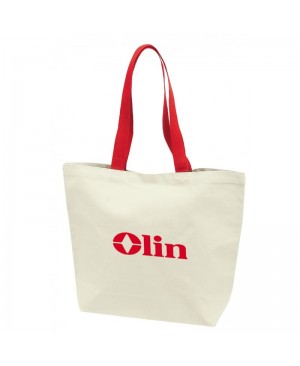 TB158   CANVAS TOTE BAG W/GUSSET & 22" HANDLE