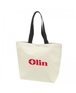 TB158   CANVAS TOTE BAG W/GUSSET & 22" HANDLE