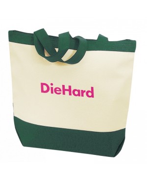 TB164   Large Beach Zipper Canvas Tote Bag