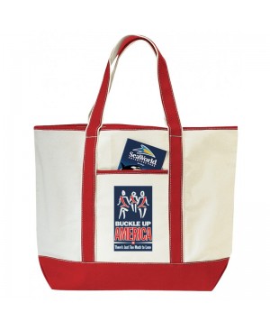 TB167   DELUXE CANVAS TOTE BAG W/ 22" HANDLE