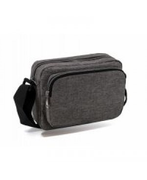 BP1139 - Heathered 3-Zipper Sling Bag