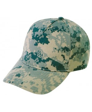DM75922 - Digital Poly-Cotton Camo Cap w/ Velcro Closure