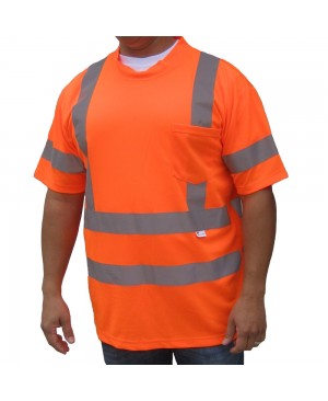 ST3200  ANSI Class 3 ANSI/ISEA Class 3 Safety T-Shirt with 3M Reflective
