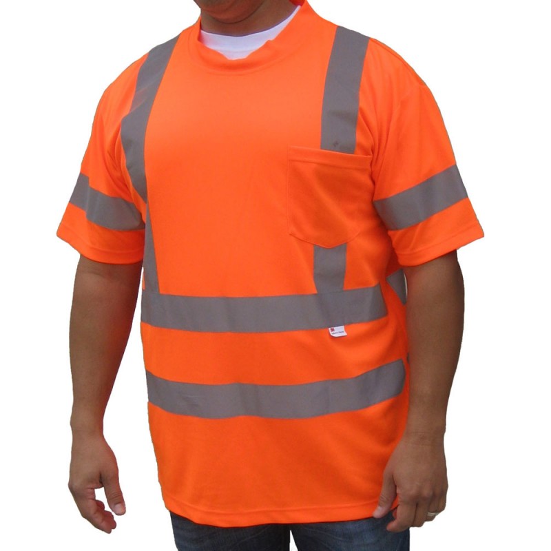 ST3200  ANSI Class 3 ANSI/ISEA Class 3 Safety T-Shirt with 3M Reflective