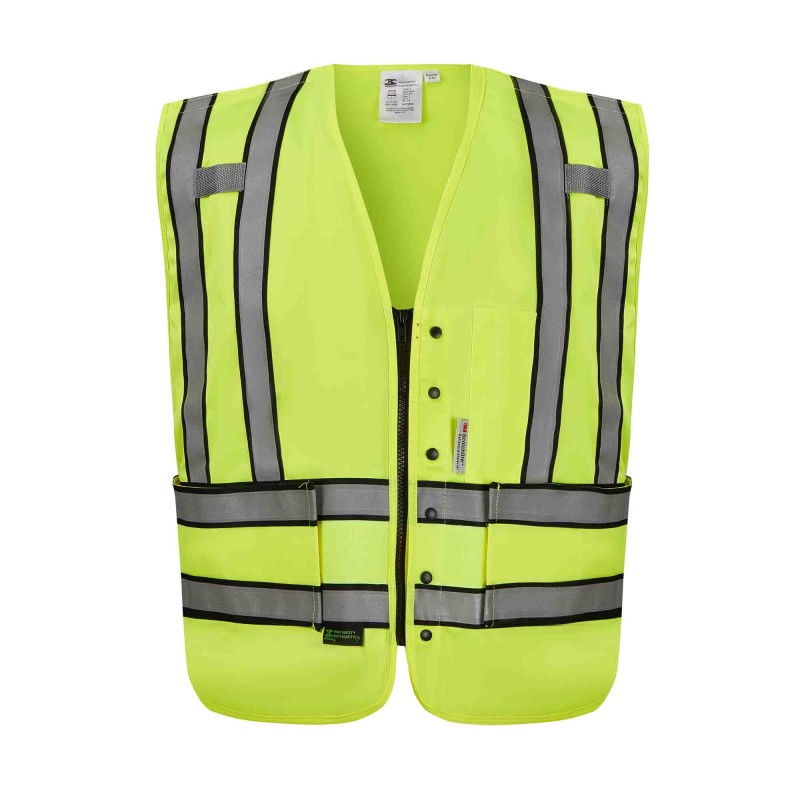 SVP5000   Public Safety Vest Features 3M Scotchlite Reflective Tape