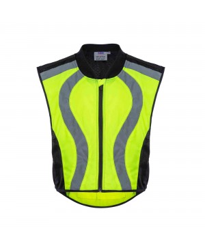 SRBV3500   Outdoor Night-Vision Safety Reflective Body Vest Neon Green/Black