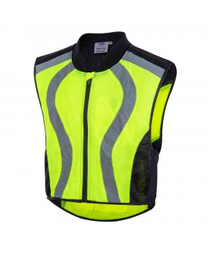 SRBV3500   Outdoor Night-Vision Safety Reflective Body Vest Neon Green/Black