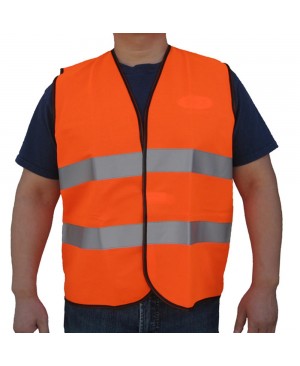 SV1200   ANSI/ISEA Class 2 Economy Safety Vest Neon Orange