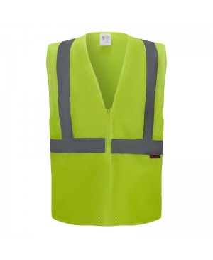 SV1300   ANSI/ISEA Compliant, Class 2 Safety Vest Neon Green/ Yellow 