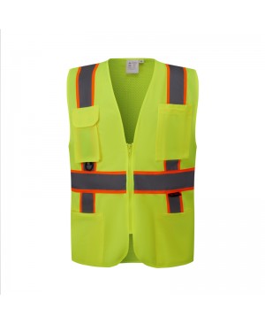 SV2300   ANSI/ISEA Class 2 Compliant Neon Green/Yellow with Orange Contrast