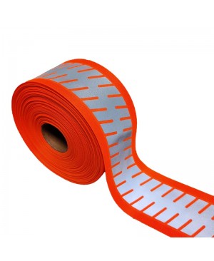 3CSEW-ST-302002 Segmented Reflective Tape On Safety Orange Fabrics
